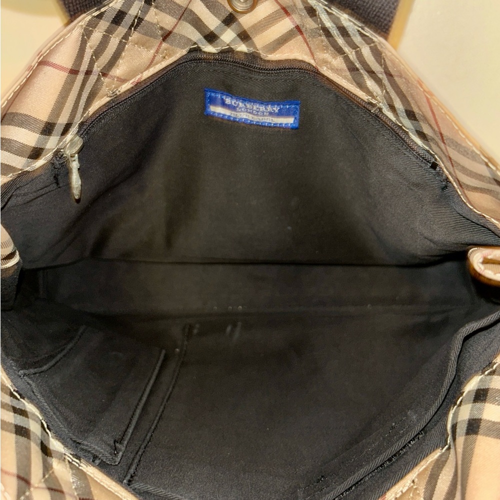 Auth BURBERRY BLUE LABEL Nova Check Tote Hand Bag Purse Nylon. - Picture 12 of 12
